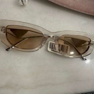 Prada Silver and Brown Sunglasses